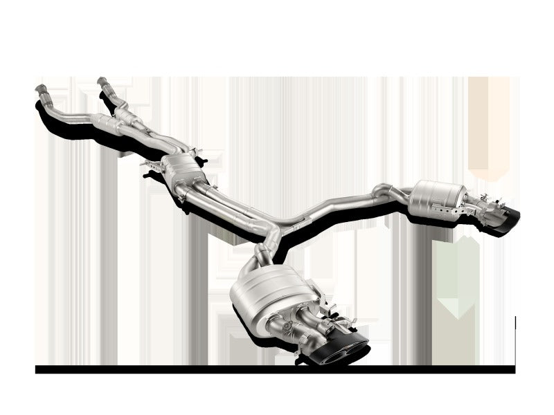 Akrapovic Evolution Line Cat Back Titanium with Carbon Tips for 2014-2017 Audi RS7 Sportback (C7) - S-AU/TI/4H