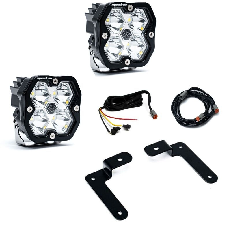 Baja Designs 18-25 Jeep JL/JT / 20-25 Gladiator Squadron Spt 2.0 A-Pillar SPTSMN w/UP (Spot) - Clear