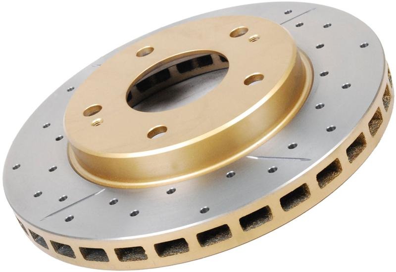 DBA 10 Stud Hole Rear Drilled & Slotted Street Series Rotor, 2004-2007 Subaru STI