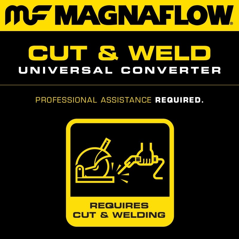 MagnaFlow CARB Compliant Universal Catalytic Converter - 2.5in In / 2.5in Out / 9in Long