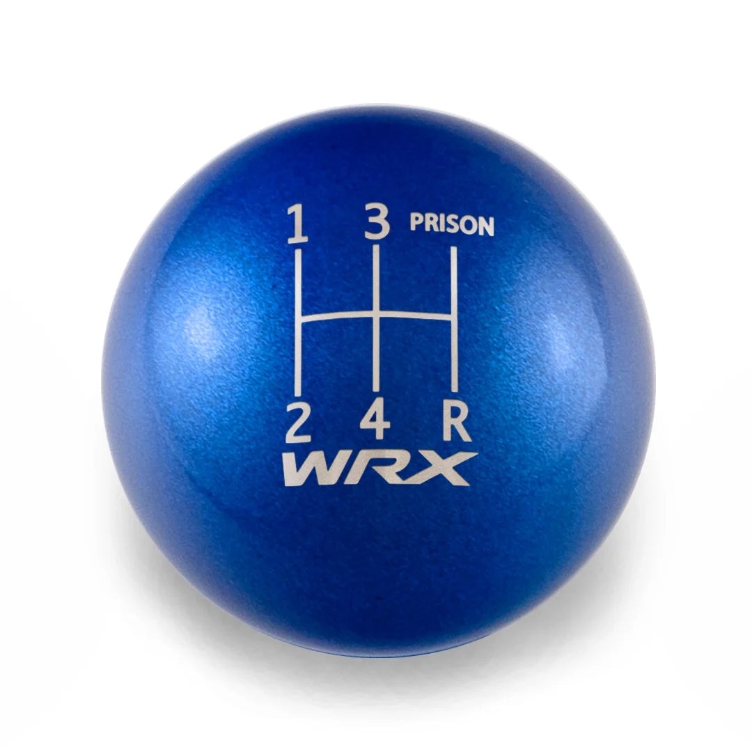 Billetworkz Weighted Shift Knob - 5 Speed WRX Jail-Prison Engraving - Subaru WRX
