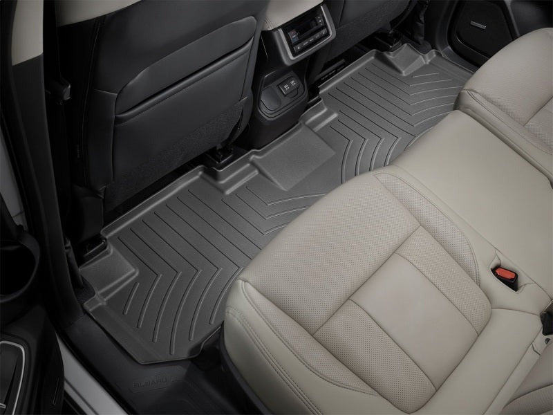 WeatherTech Rear FloorLiner - Black - 2019-2023 Subaru Ascent (2nd Row Bench Seat)