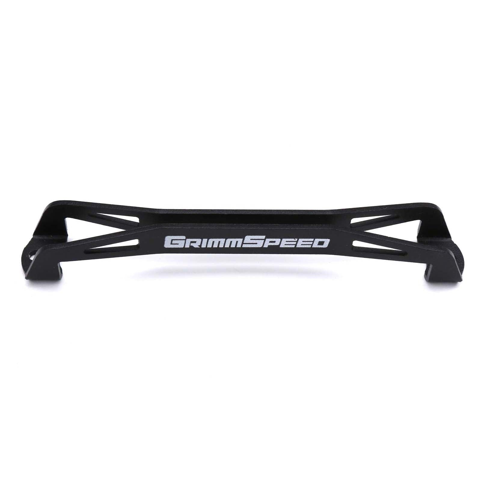 GrimmSpeed Lightweight Battery Tie Down Black - Subaru Models (inc. 2002+ WRX/STI)