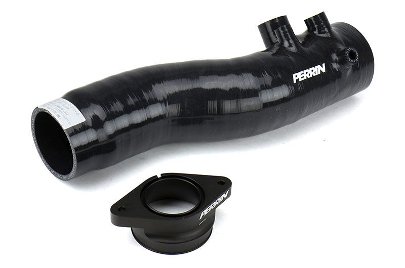 PERRIN Turbo Inlet Hose w/ Nozzle Black - 2015-2021 Subaru WRX