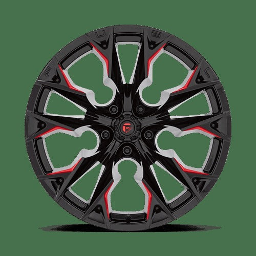 D823 22X12 5X5.0 G-BLK MILL C-RED -44MM