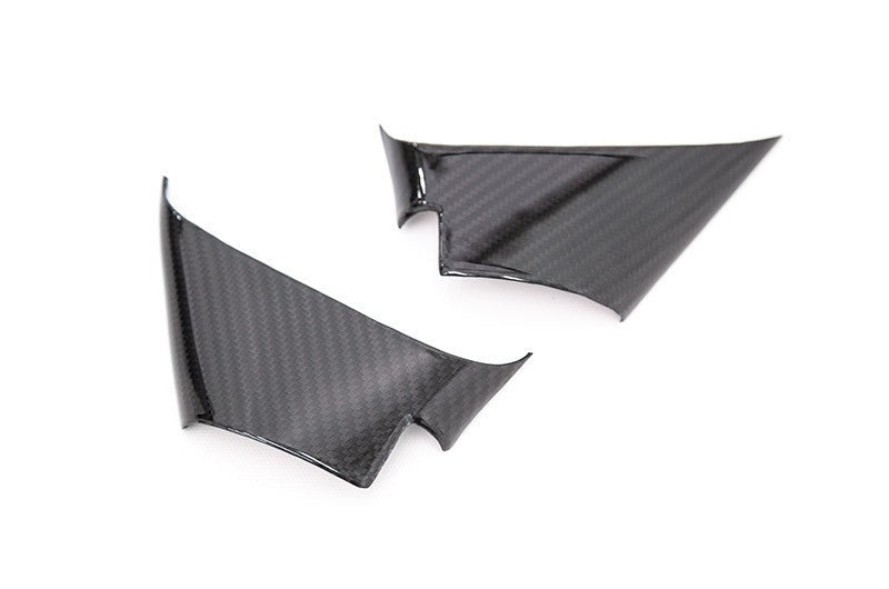 OLM LE Dry Carbon Fiber Lower Mirror Mount Cover - 2015-2021 Subaru WRX / STI / 2015-2017 Crosstrek
