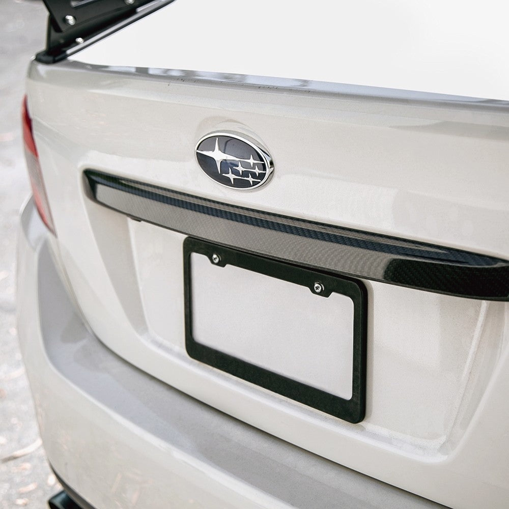 Seibon Carbon Fiber Trunk Garnish - 2015-2021 Subaru WRX / STI