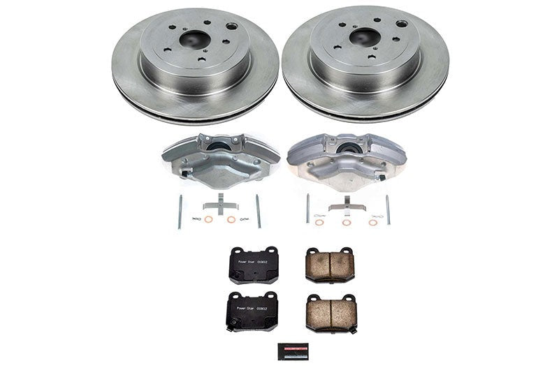 Power Stop Z17 Stock Replacement Brake Kit with Calipers (Rear) - 2008-2017 Subaru STI
