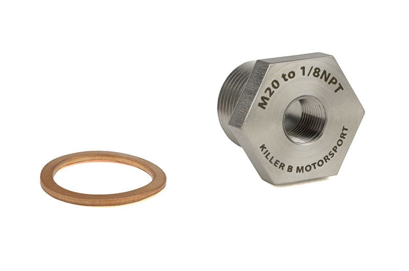 Killer B M20 (OEM) To 1/8NPT Oil Temperature Sensor Adapter - 2002-2014 Subaru WRX / 2004-2021 STI / 2006-2013 Forester XT