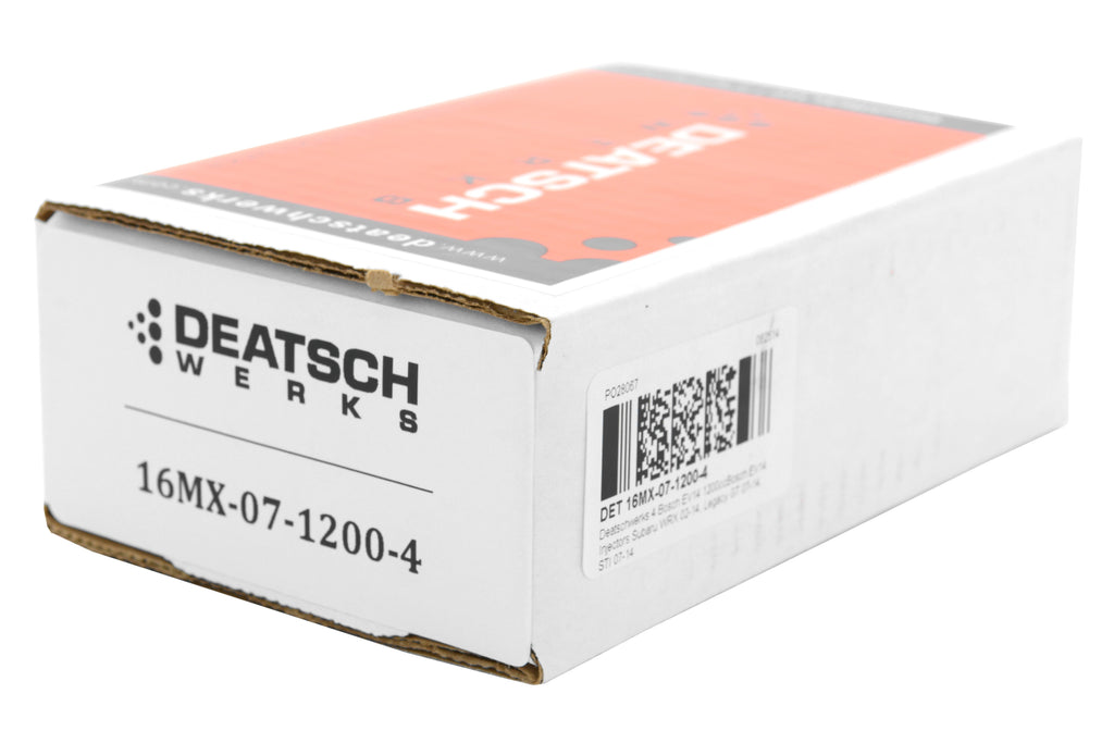DeatschWerks Bosch EV14 Fuel Injectors Top Feed 1200cc - Subaru Models (inc. 2002-2014 WRX / 2007-2021 STI)