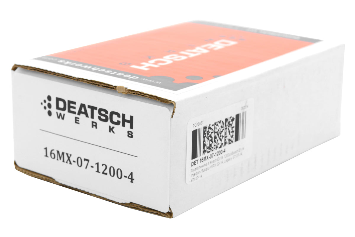 DeatschWerks Bosch EV14 Fuel Injectors Top Feed 1200cc - Subaru Models (inc. 2002-2014 WRX / 2007-2021 STI)