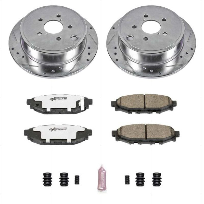 Power Stop Z26 Street Warrior Brake Kit - Rear - 2013-2016 Subaru BRZ