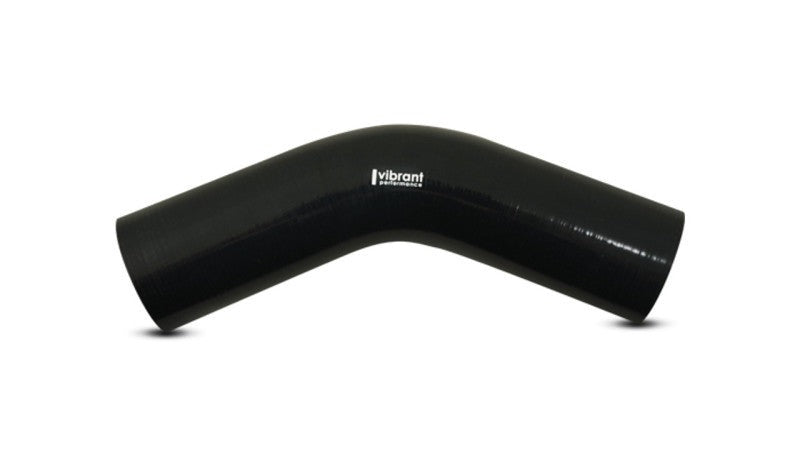 Vibrant Performance 45 Degree Elbow, 1.625in ID x 5.00in Leg Length - Black, Custom Automotive Fabrication, for Custom Builds - Part 27905
