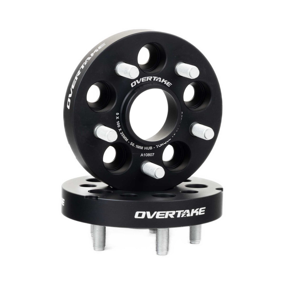 OVERTAKE Wheel Spacers - Pair - 25mm 5x100 - Subaru 2002-2014 WRX, 2004 STI, 2013-2026 BRZ/GR86, and more