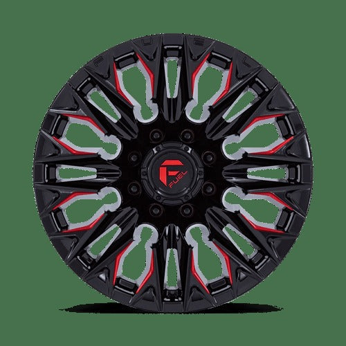 D823 20X9 8X6.5 G-BLK MILL C-RED 1MM