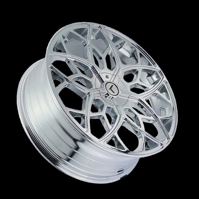 Kraze KR184 Ricochet 22x8.5 5x115/120 +38 Offset Chrome Wheel