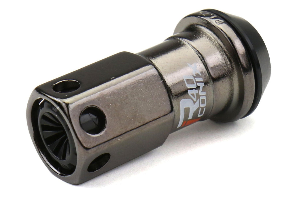 Project Kics R40 Iconix Lug Nut Set w/ Black Plastic Caps M12x1.25