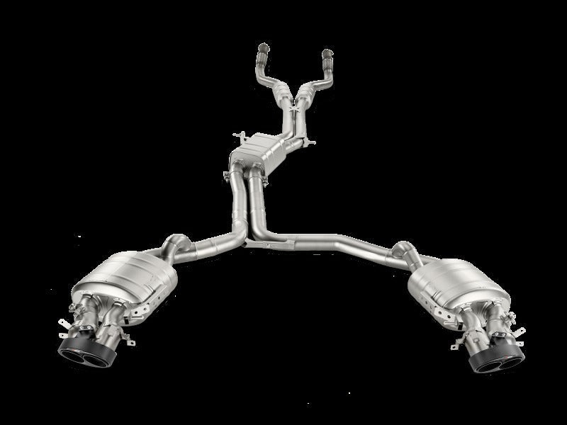 Akrapovic Evolution Line Cat Back Titanium with Carbon Tips for 2014-2017 Audi RS7 Sportback (C7) - S-AU/TI/4H