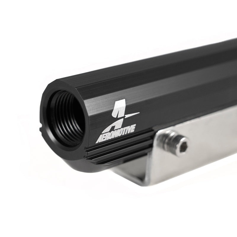 Aeromotive Top Feed Fuel Rails - Black - 2002-2014 Subaru WRX / 2007-2021 Subaru STI