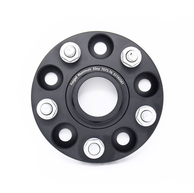 Torque Solution Forged Aluminum Wheel Spacer 5x114.3 20mm Black Pair - 2005-2021 Subaru STI / 2015-2021 WRX / 2019-2024 Forester / 2014-2024 Outback