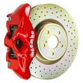 Brembo GT Systems Monobloc 4 Piston 326mm Cross Drilled Red - Subaru Models (inc. 2002-2014 WRX)