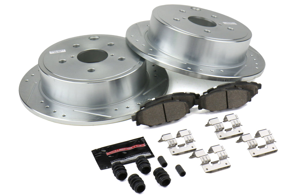 Power Stop Rear Z26 Street Warrior Brake Kit - 2015-2021 Subaru WRX