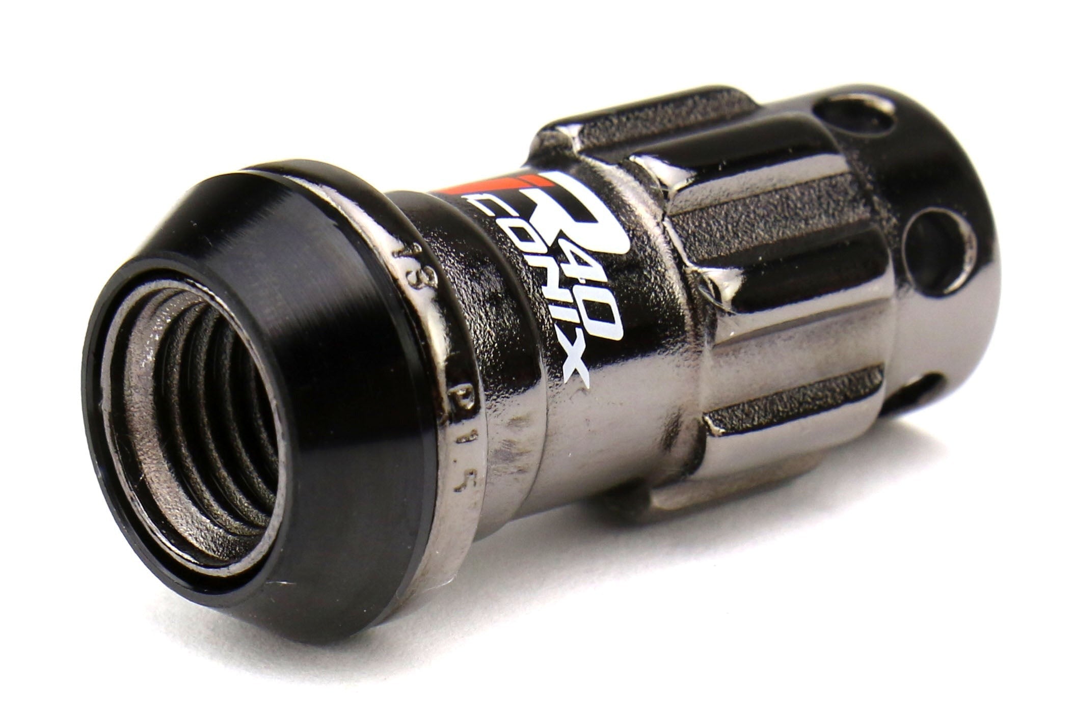Project Kics R40 16+4 Iconix Locking Lug Nut Set w/ Black Plastic Caps M12x1.25 - Universal