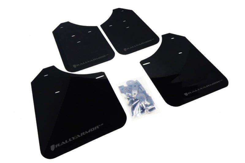 Rally Armor Black UR Mud Flap w/Grey Logo - 2002-2007 Subaru WRX / 2004-2007 STI (Wagons Req. Mod.)