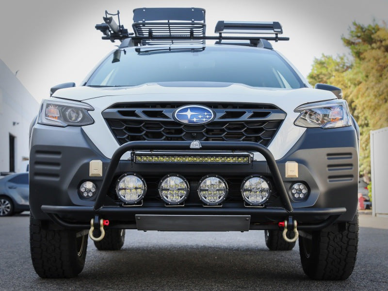 aFe Terra Guard Front Bumper Guard - Black - 2010-2014 Subaru Outback H4-2.5L / H6-3.6L