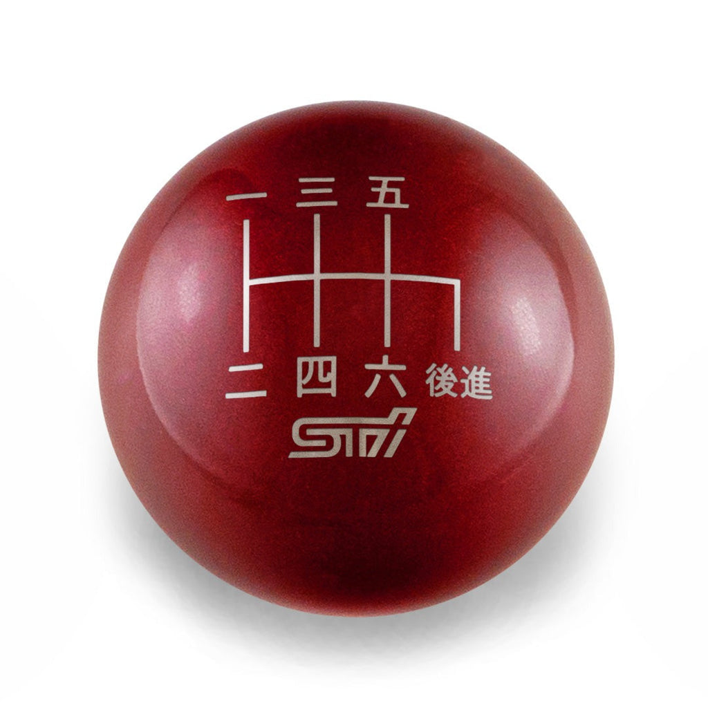 Billetworkz Weighted Shift Knob - 6 Speed STI Japanese Engraving - Subaru STI