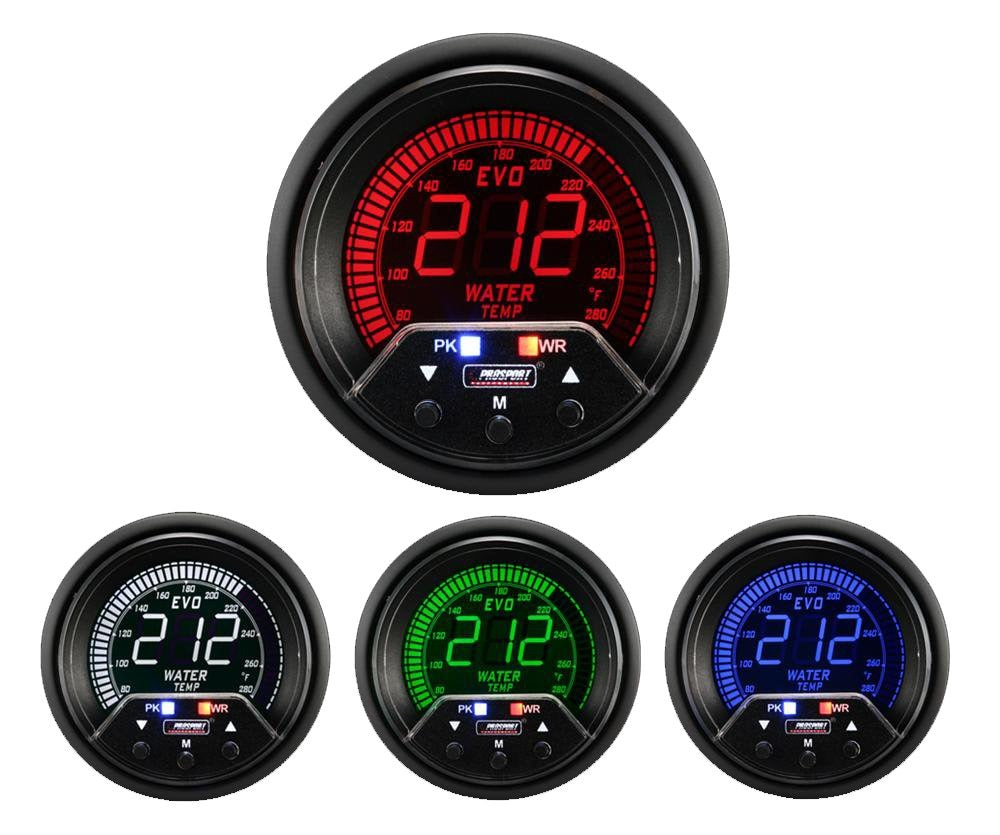 ProSport 2-3/8" Premium Evo Electrical Water Temperature Gauge