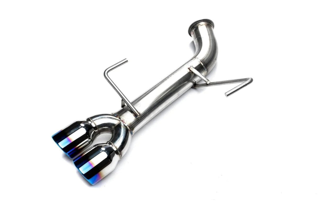 ETS Catback Exhaust System (Extreme / Add Resonator / No Mufflers / Blue Tips) - 2015-2021 Subaru WRX / STI