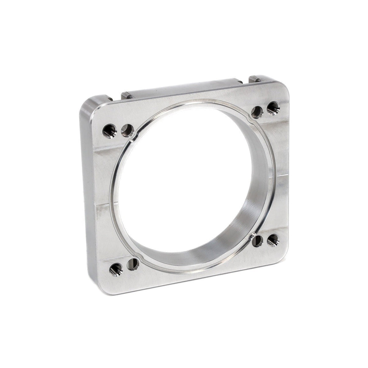 IAG Big Bore 76mm Throttle Body w/ Electronics & Adapter Package (For Use With Process West Intake Manifolds) - Silver Adapter Plate - 2004-2021 Subaru STI / 2006-2007 WRX / 2004-2008 Forester XT