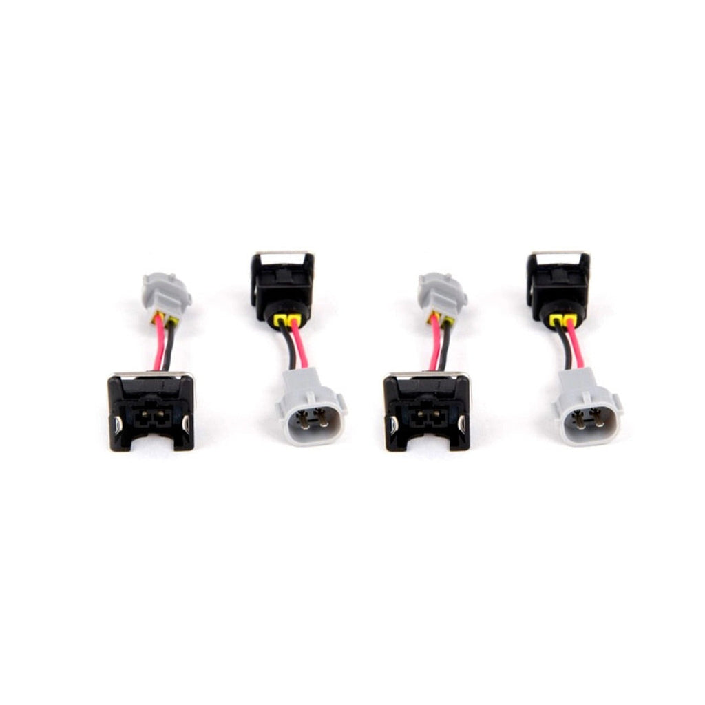 Fuel Injector Clinic Injector Plug Adapters for Jetronic/EV1 (Female) to Denso (Male) Set of 4 - Universal