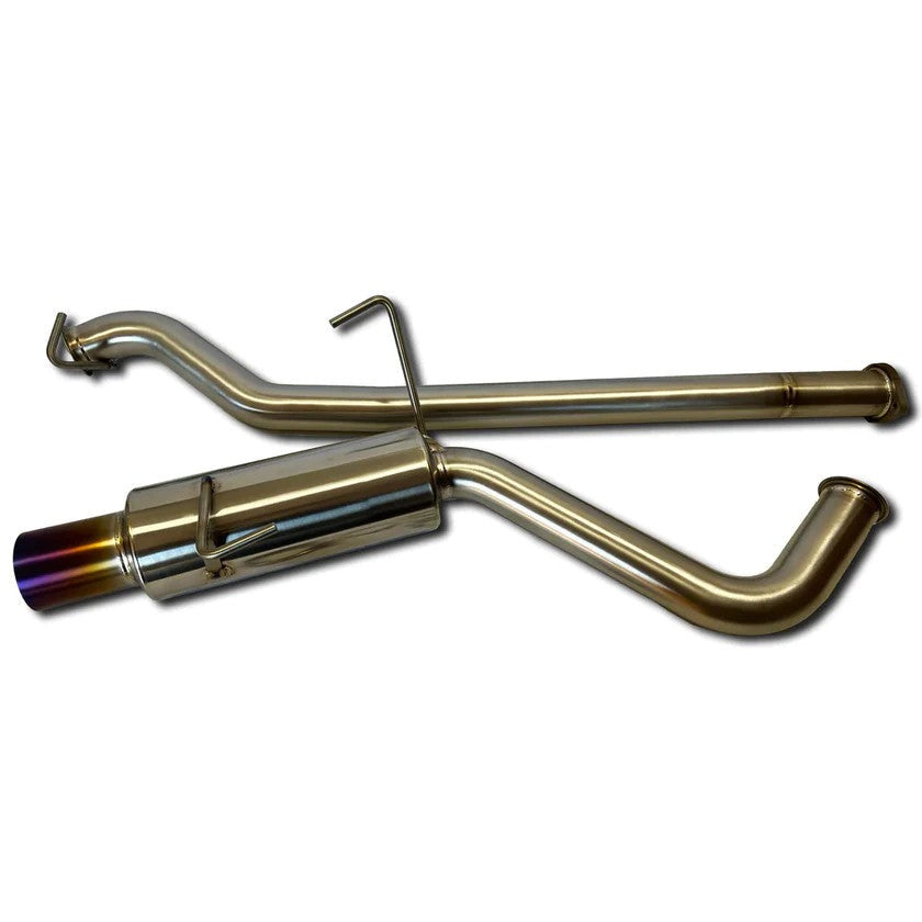 Brushed Tip ETS SINGLE EXIT TITANIUM CATBACK - 2022-2024 Subaru WRX