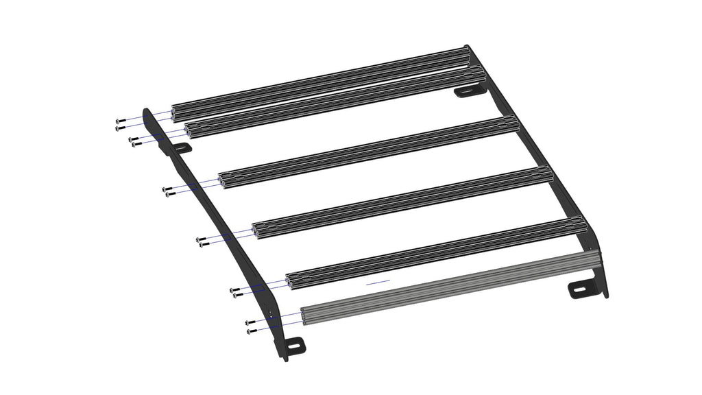 Polaris RZR Trail (Plastic Roof) 2021 Roof Rack Cutout for 30 Inch Light Bar Prinsu