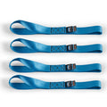 Borne Off-Road Soft Loop Tie-Down Straps (4-Pack) Blue