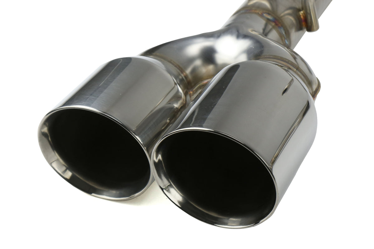 Remark Axle Back Exhaust Muffler Delete Stainless Double Wall Tips - 2015-2024 Subaru WRX / 2015-2021 STI