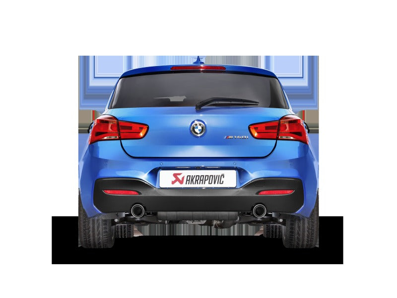 Akrapovic Evolution Line Cat Back Stainless Steel with Carbon Tips (Req. Link Pipe) for 2016-2017 BMW M140i (F F21) - MTP-BM/SS/3H