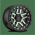 KM540 18X8.5 5X5.0 S-BLK MACH 00MM