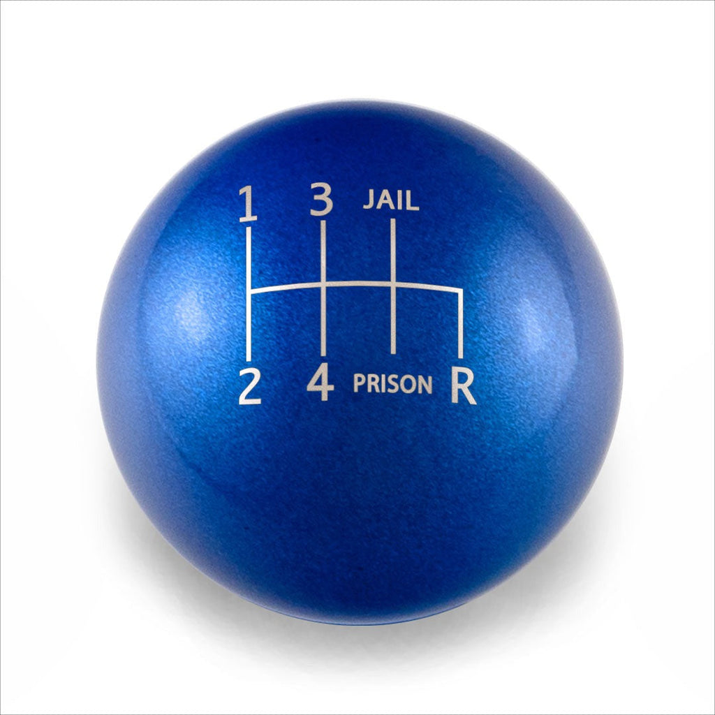 Billetworkz Weighted Shift Knob - 6 Speed Jail-Prison Engraving for Subaru