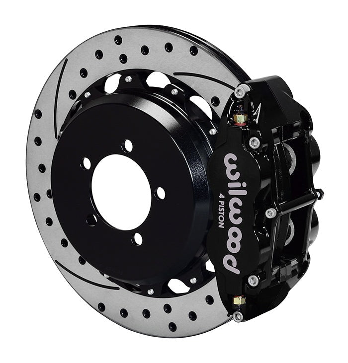 Wilwood FNSL4R 12.88in Rear Kit Drilled / Slotted Black - 2013-2021 Scion FR-S / Subaru BRZ / Toyota 86