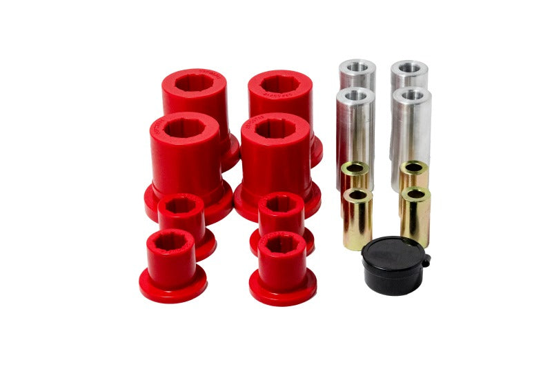 Energy Suspension 10-18 Dodge Ram 1500 2WD Front Control Arm Bushing Set - Red