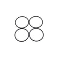 Wilwood o-ring kit caliper gm-metric cast iron 2.00 4-PK