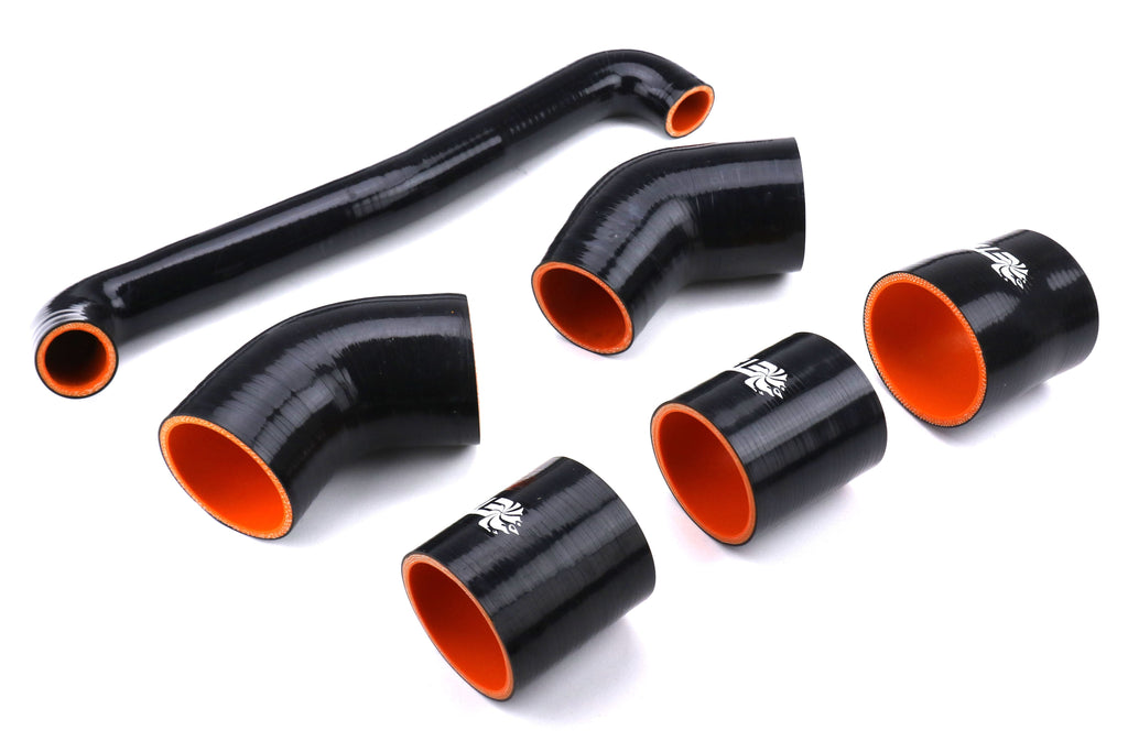 ETS Front Mount Intercooler Piping Kit w/ HKS BOV Flange Wrinkle Black - 2015-2021 Subaru WRX