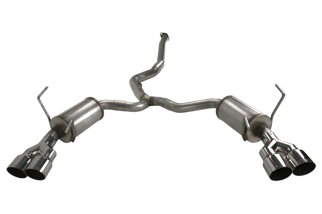 MBRP Street 3in Quad Tip Cat Back Exhaust - 2015-2021 Subaru WRX / STI