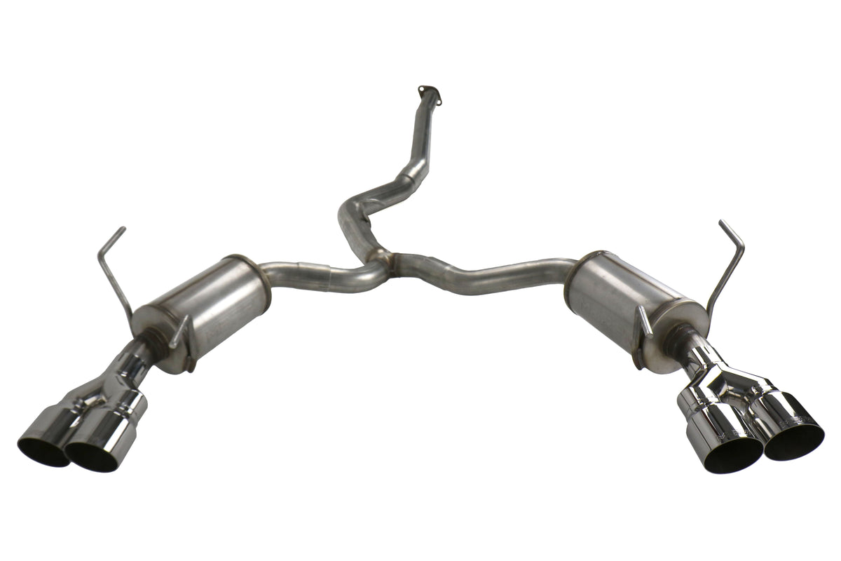 MBRP Street 3in Quad Tip Cat Back Exhaust - 2015-2021 Subaru WRX / STI