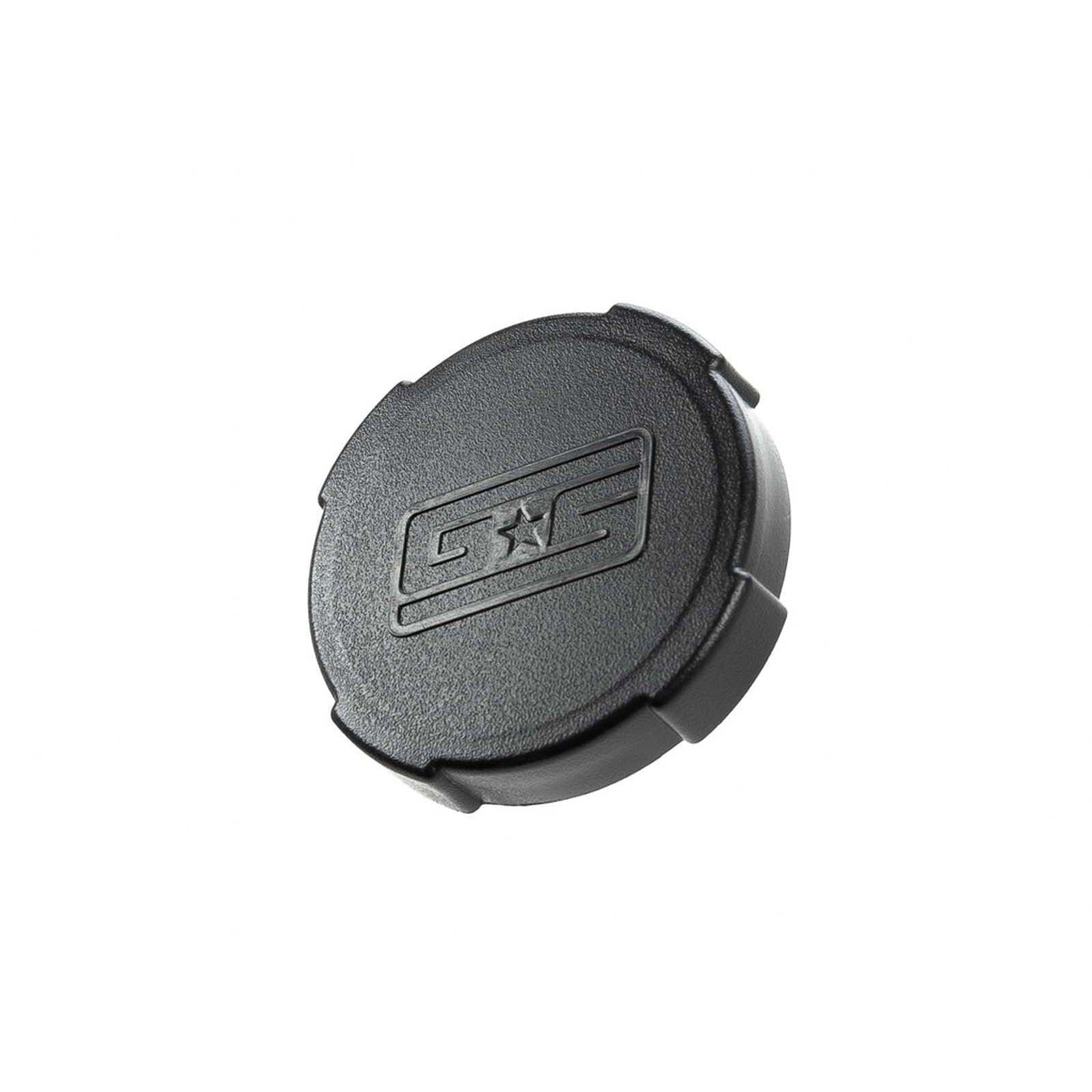 GrimmSpeed Engine Bay Reservoir Cap Set BLACK - 2002-2021 Subaru WRX/STI/FXT/OBXT/LGT