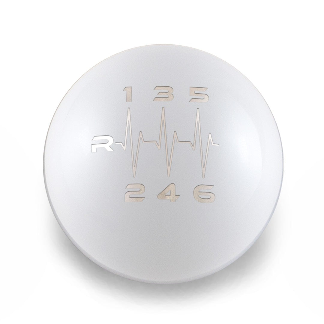 Billetworkz Weighted Shift Knob - 6 Speed Heartbeat Engraving - BRZ / GR86 2022+
