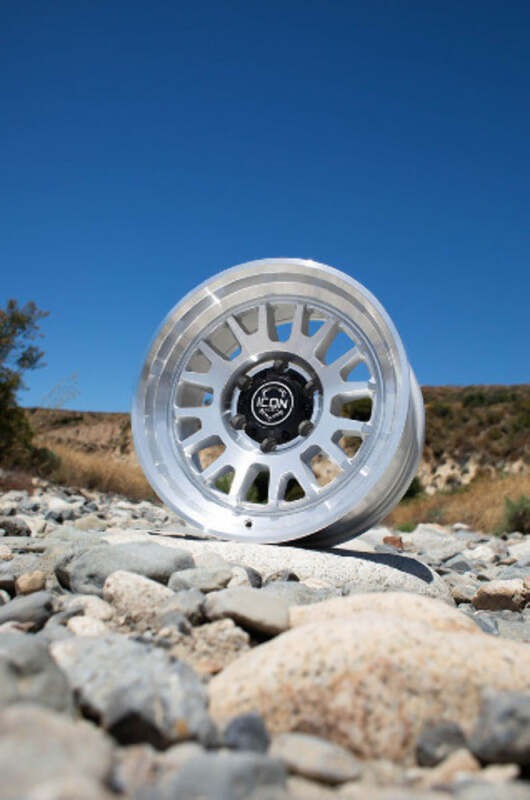 ICON Alloys Anza 17x8.5 6x5.5 +25mm 5.75" Backspacing Silver Machined Wheel - 8217859057SM